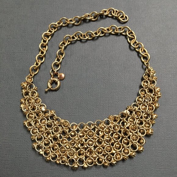 J Crew crystal bib necklace, vintage - Picture 2 of 3